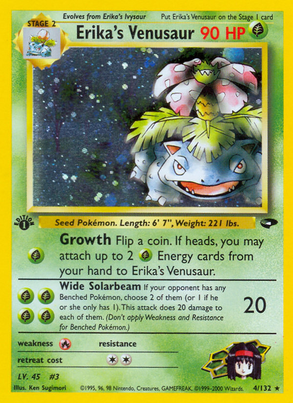 Erika's Venusaur (4/132) - Gym Challenge (1st Edition) Pokémon Card