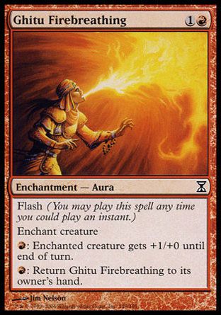 Ghitu Firebreathing (Time Spiral) Trading Card