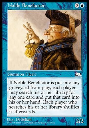 Noble Benefactor (Weatherlight) Trading Card