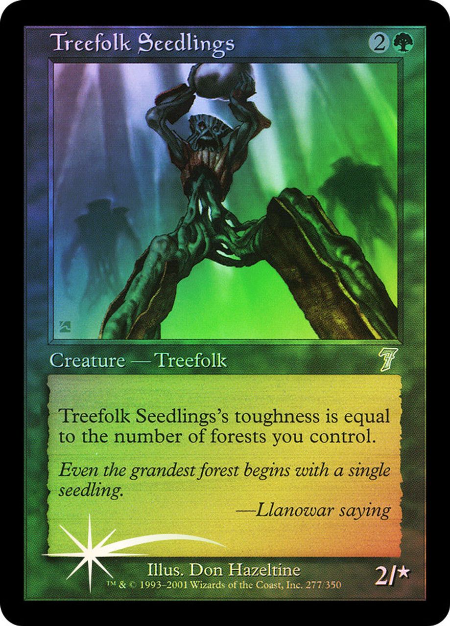 Treefolk Seedlings (7th Edition - Foil) Trading Card