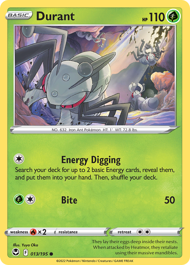 Durant (13/195) - Silver Tempest Pokémon Card