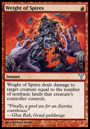 Weight of Spires (Dissension) Trading Card