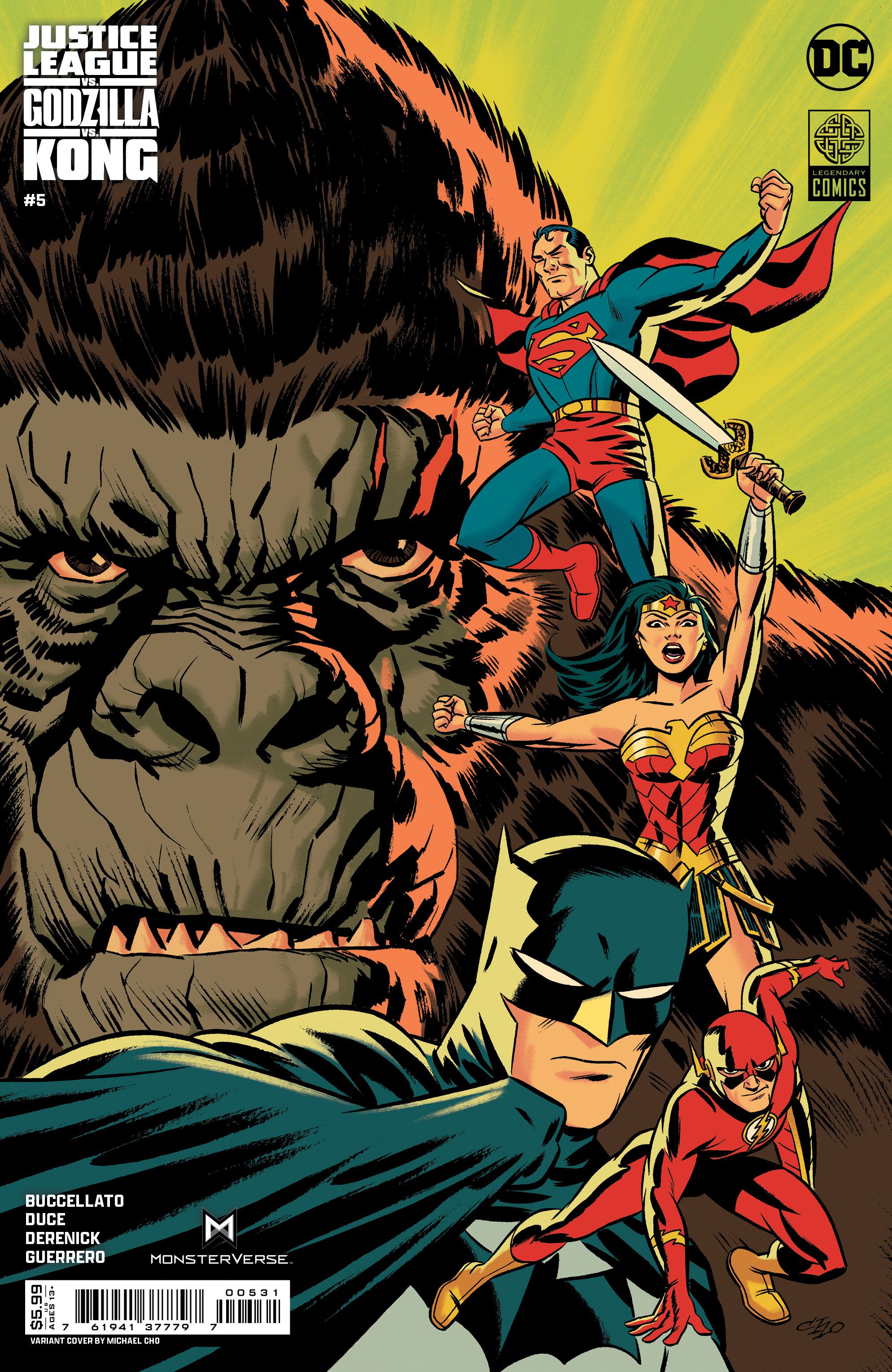 Justice League vs. Godzilla vs. Kong #5 (Cvr C Michael Cho Card Stock Variant) Comic