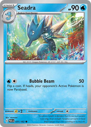 Seadra (31/182) - Paradox Rift (Reverse Holo)