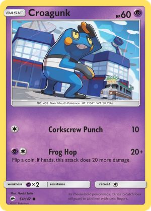 Croagunk (54/147) - Burning Shadows