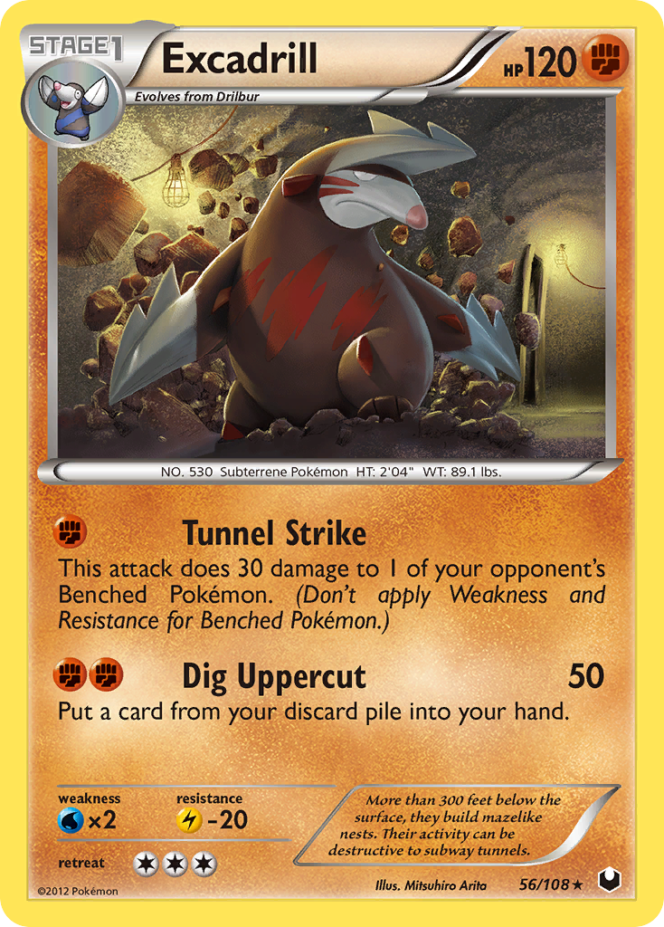 Excadrill (56/108) - Dark Explorers Pokémon Card