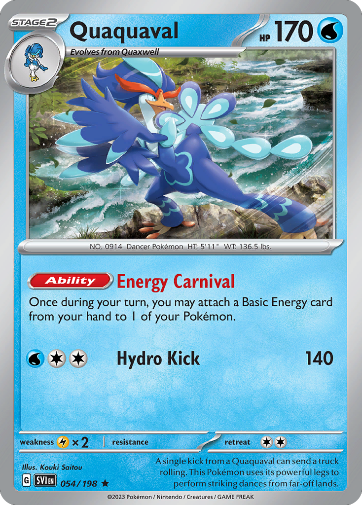 Quaquaval (54/198) - Scarlet & Violet Pokémon Card