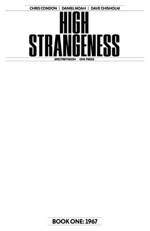 High Strangeness #1 (Cvr G Blank Sketch Variant)