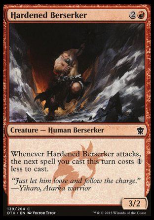 Hardened Berserker (Dragons of Tarkir) Trading Card