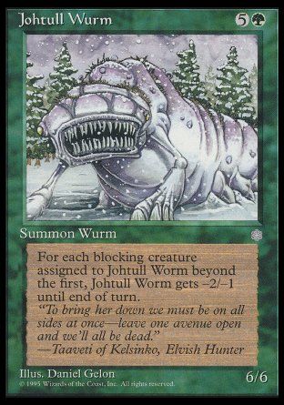 Johtull Wurm (Ice Age) Trading Card