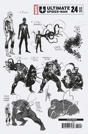 Ultimate Spider-Man #24 (Marco Checchetto Ratio Design 2nd Printing Variant)