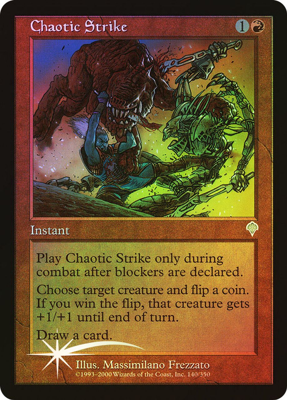 Chaotic Strike (Invasion - Foil) Trading Card