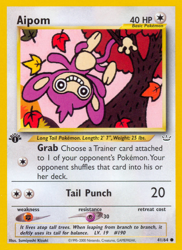 Aipom (41/64) - Neo Revelation Pokémon Card