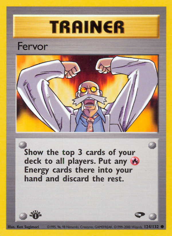 Fervor (124/132) - Gym Challenge (1st Edition) Pokémon Card