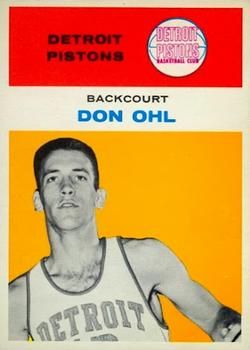 Don Ohl 1961 Fleer #33 Sports Card