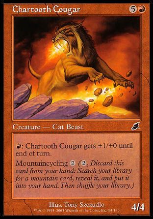 Chartooth Cougar (Scourge) Trading Card