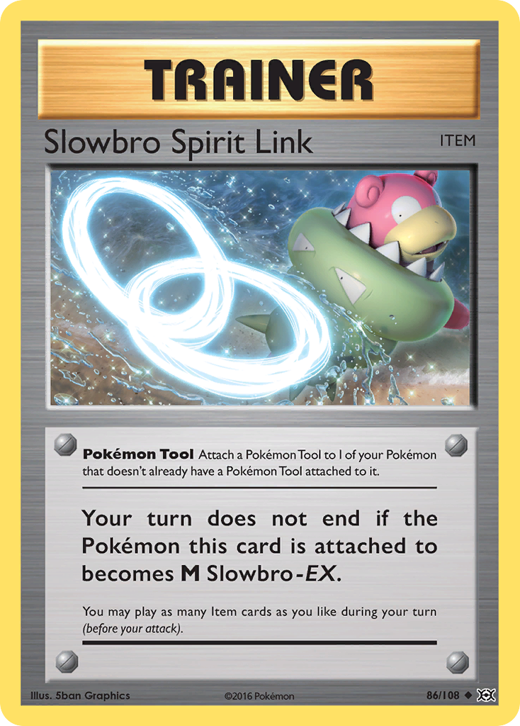 Slowbro Spirit Link (Trainer: Pokémon Tool) (86/108) - Evolutions Pokémon Card