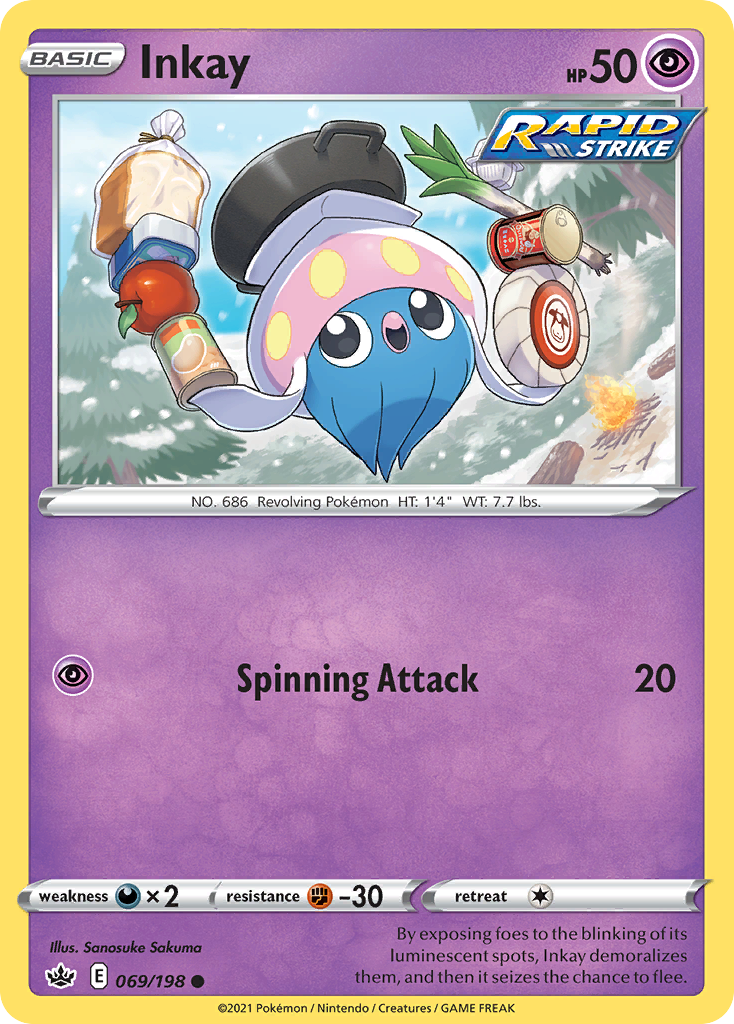 Inkay (69/198) - Chilling Reign Pokémon Card