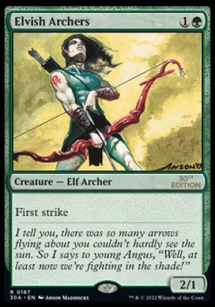 Elvish Archers (Magic 30th Anniversary Edition) Trading Card