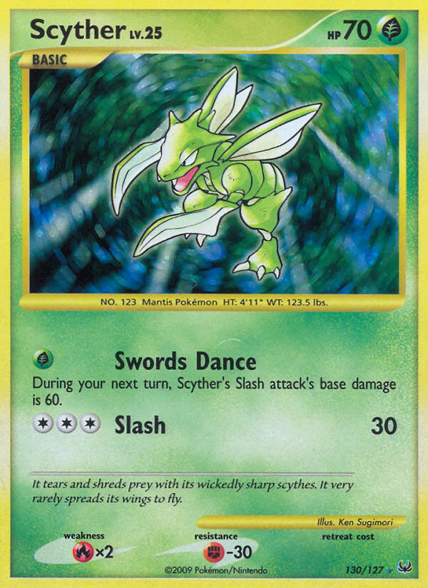 Scyther (130/127) - Platinum Pokémon Card