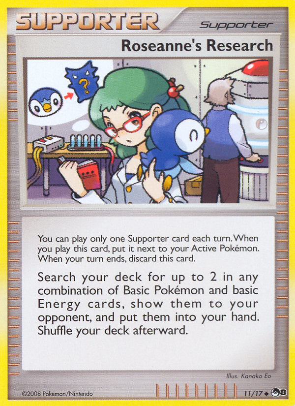 Roseanne's Research (Trainer: Supporter) (11/17) - POP Series 8 Pokémon Card