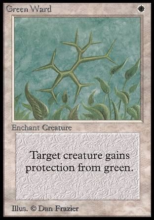 Green Ward (Beta) Trading Card