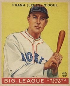 Frank "Lefty" O'Doul 1933 Goudey (R319) #58 Sports Card