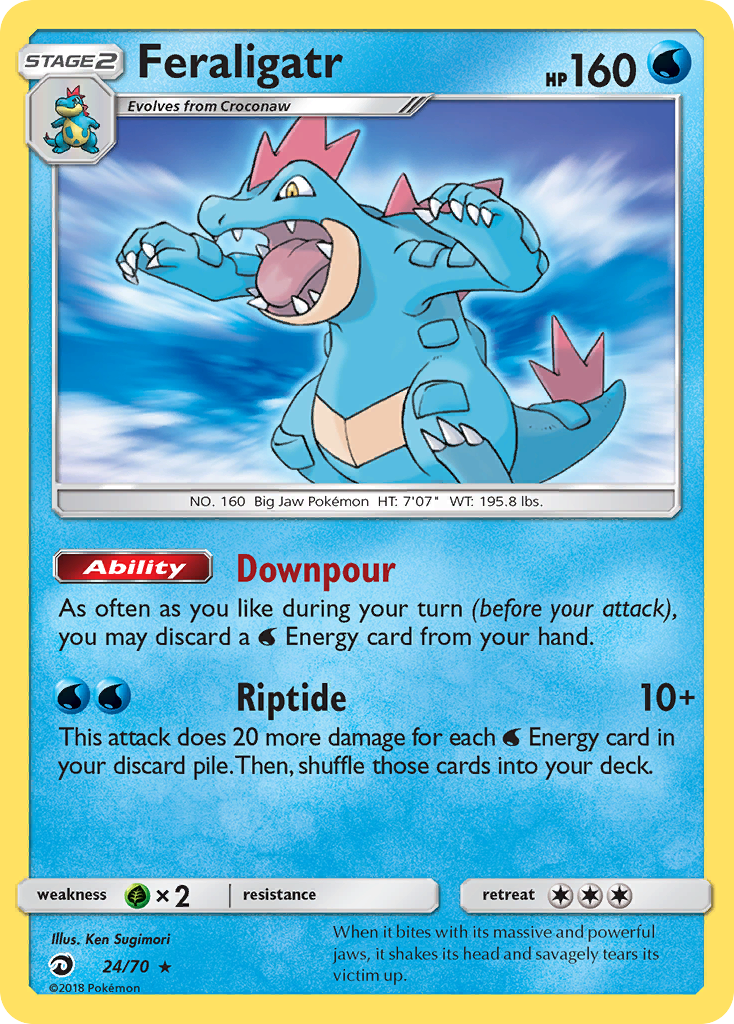 Feraligatr (24/70) - Dragon Majesty Pokémon Card