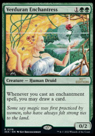 Verduran Enchantress (Magic 30th Anniversary Edition) Trading Card