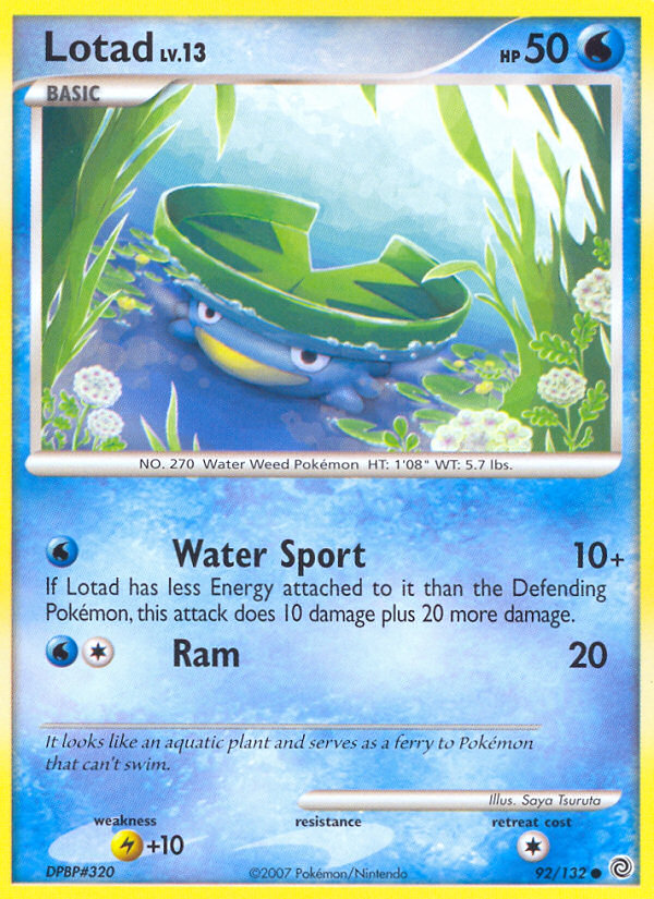 Lotad (92/132) - Secret Wonders Pokémon Card