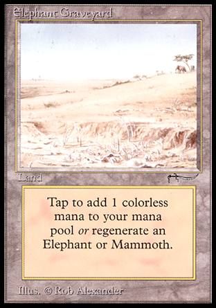 Elephant Graveyard (Arabian Nights) Trading Card