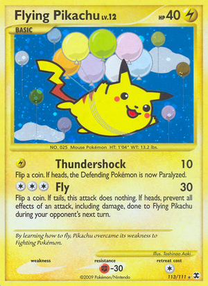 Flying Pikachu (113/111) - Rising Rivals