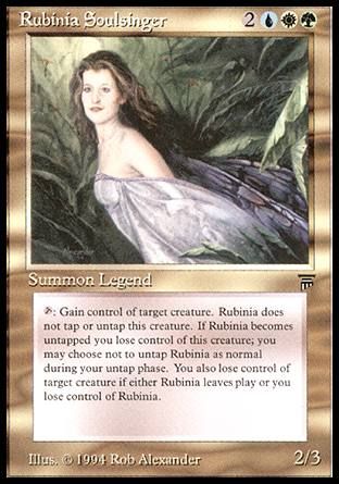 Rubinia Soulsinger (Legends) Trading Card