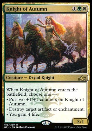 Knight of Autumn (Guilds of Ravnica) Trading Card