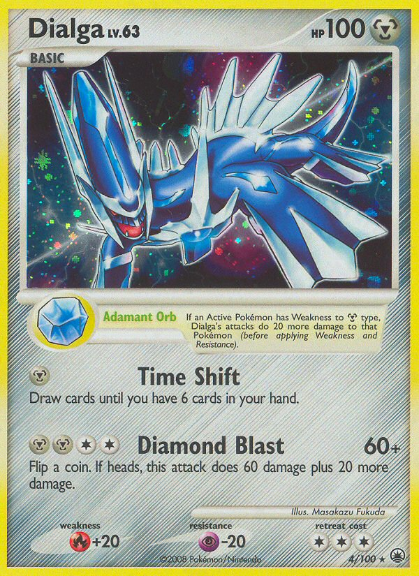 Dialga (4/100) - Majestic Dawn Pokémon Card