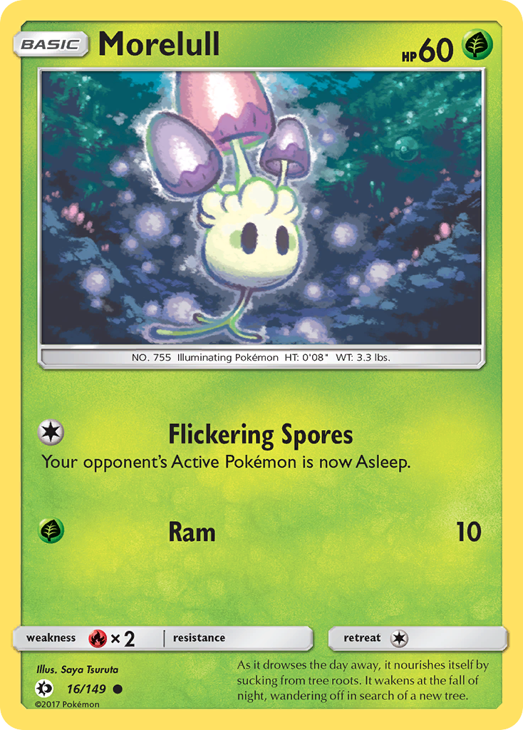 Morelull (16/149) - Sun & Moon Pokémon Card