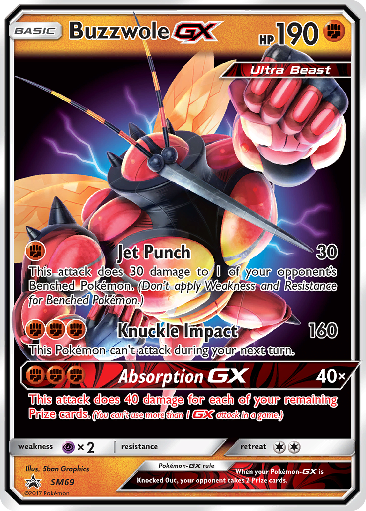 Buzzwole GX (SM69) - SM Black Star Promos Pokémon Card