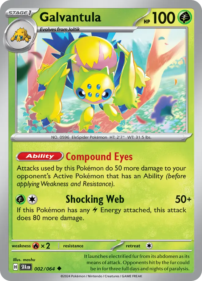 Galvantula (2/64) - Shrouded Fable Pokémon Card