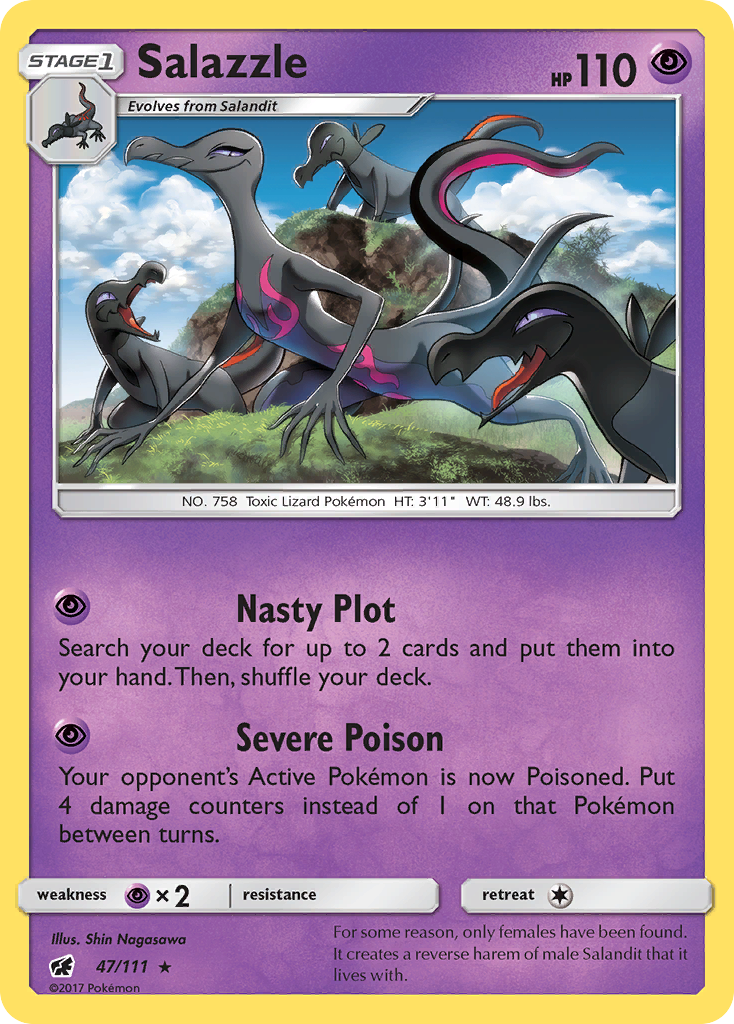 Salazzle (47/111) - Crimson Invasion Pokémon Card