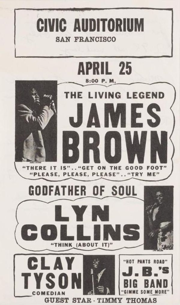 James Brown Civic Auditorium Handbill 1973