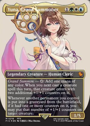 Yuna, Grand Summoner (Final Fantasy Commander - Borderless Surge Foil)