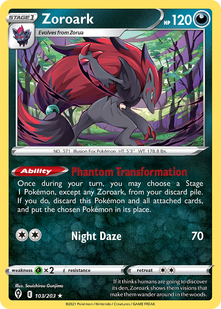 Zoroark (103/203) - Evolving Skies Pokémon Card