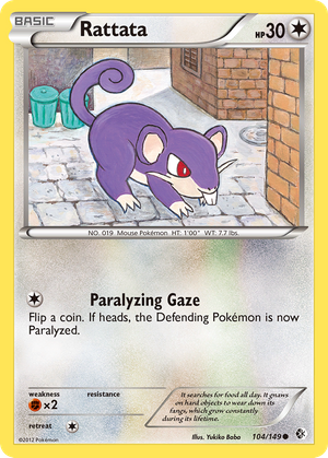 Rattata (104/149) - Boundaries Crossed (Reverse Holo)