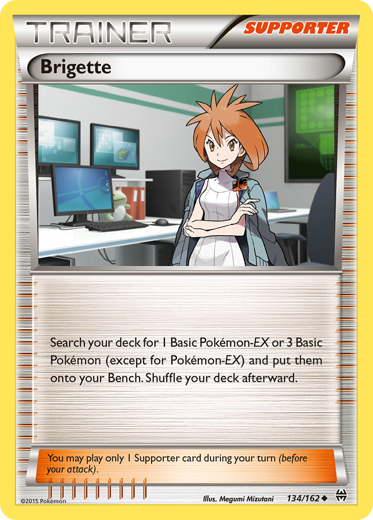 Brigette (Trainer: Supporter) (134/162) - BREAKthrough Pokémon Card