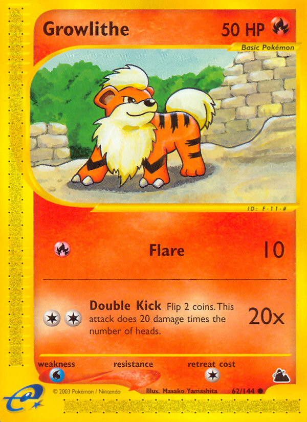 Growlithe (62/144) - Skyridge Pokémon Card