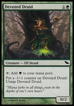 Devoted Druid (Shadowmoor) Trading Card