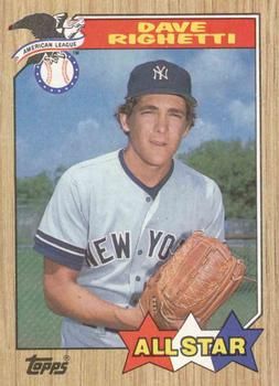 Righetti, Dave 1982 Topps Rookie