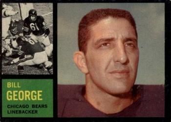 Bill George 1962 Topps #22 Sports Card