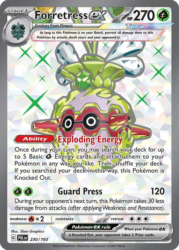 Forretress ex (230/193) - Paldea Evolved Pokémon Card