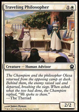 Traveling Philosopher (Theros) Trading Card